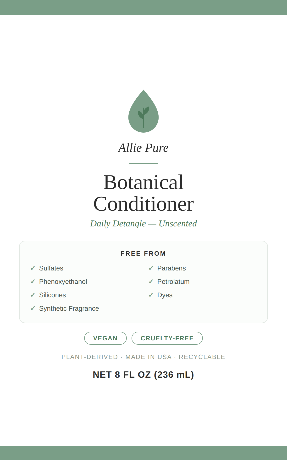 Allie Pure Botanical Conditioner
